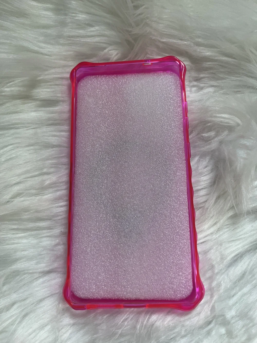 Hot Pink Phone Case with Metal Ring Stand - Fits Galaxy S25 Ultra Phone